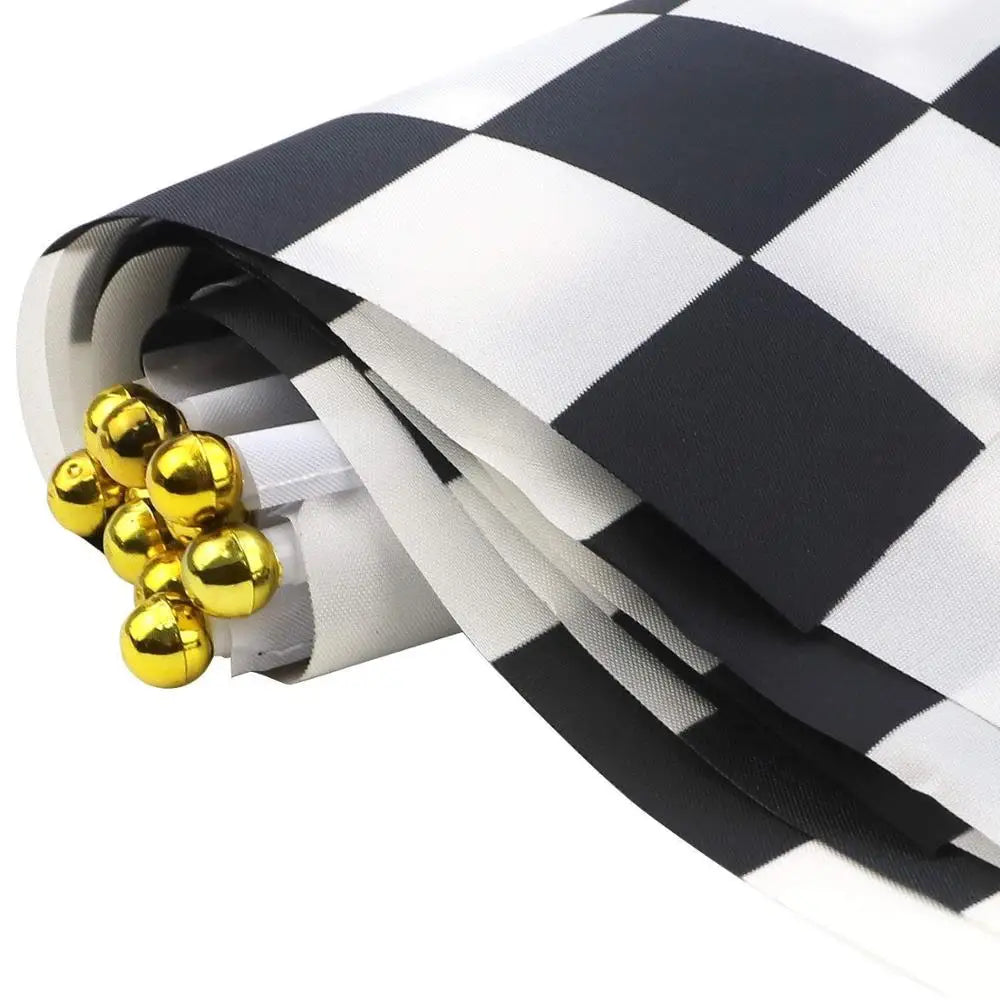 Racing car cake topper Black white plaid birthday supplies Chess Motorcycle Checkered Flags baby shower party favors for Boys