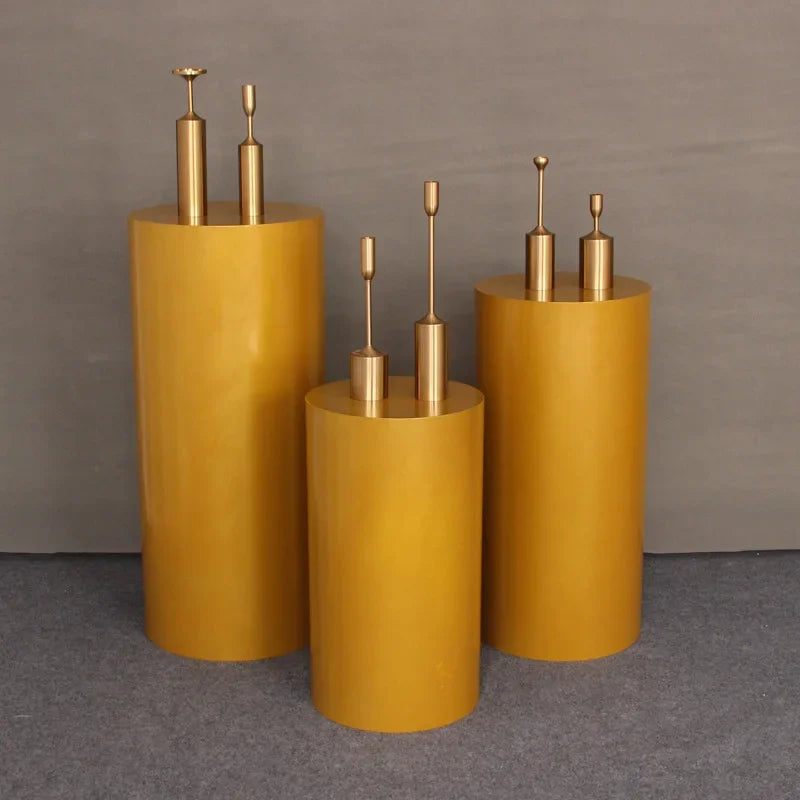 Cross-border supply wedding cylindrical dessert table wedding stage layout birthday Paty cake dessert table window booth