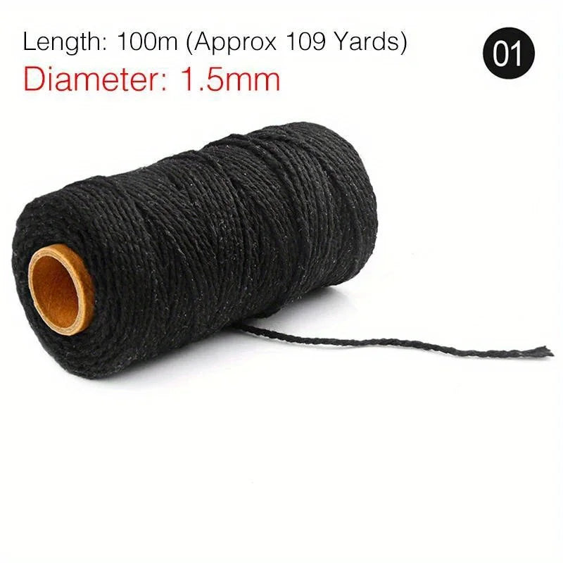 Cotton Twine Natural Jute Twine Packing Twines BakersTwine for Holiday Gift Wrapping Butchers Baking Arts and Crafts Gardening