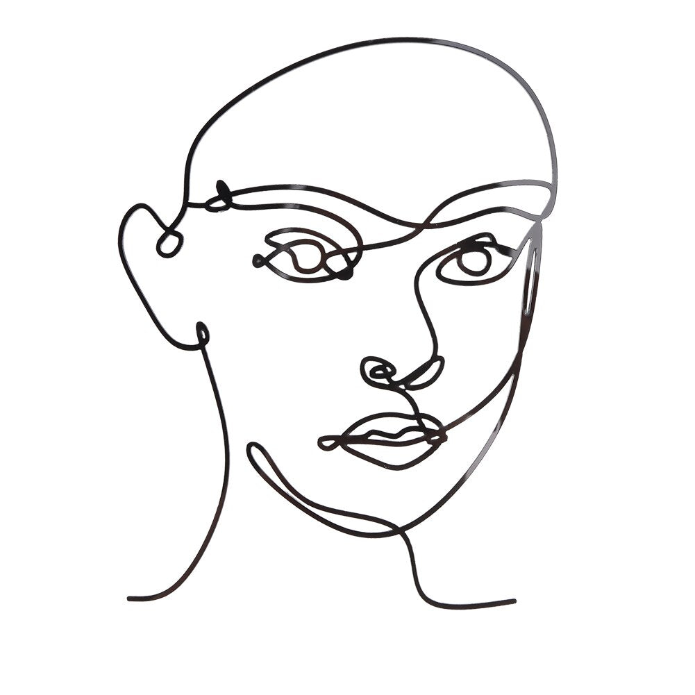 Acrylic Minimalist Art Lady Face Cake Topper Wedding Sexy Woman Girl Happy Birthday Cake Topper Party Supplies Cake Decorations