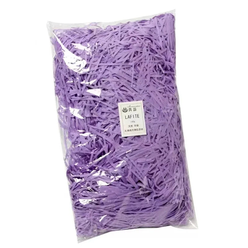 20g/50g Glitter Raffia Paper Shreds – Decorative Filler for Gift Packing, Baskets & Christmas Hampers