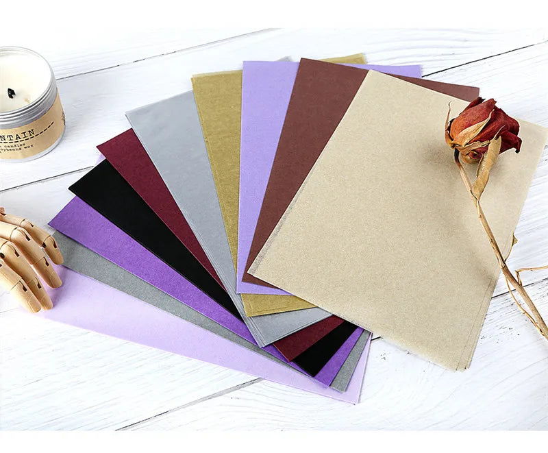 100 Sheets/bag 21X14cm Colorful Tissue A5 Wine Wrapping Papers DIY Folding Craft Paper Party Wedding Home Decor Packing Supplies
