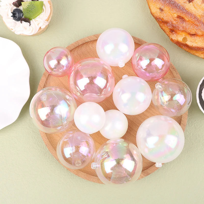 6Pcs/set Cake Ball Plug-ins Birthday Party Ball Cake Topper Creative Fruit Dessert Decor Insert Card Dessert Decoration Supplies