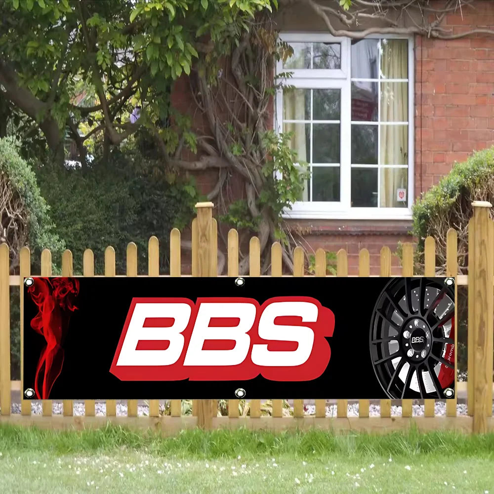 BBS Banner Flag Flag on the Wall Advertising Decoration Garage Flags Decoration At Home Outdoor Decors Banners Funny Bedroom