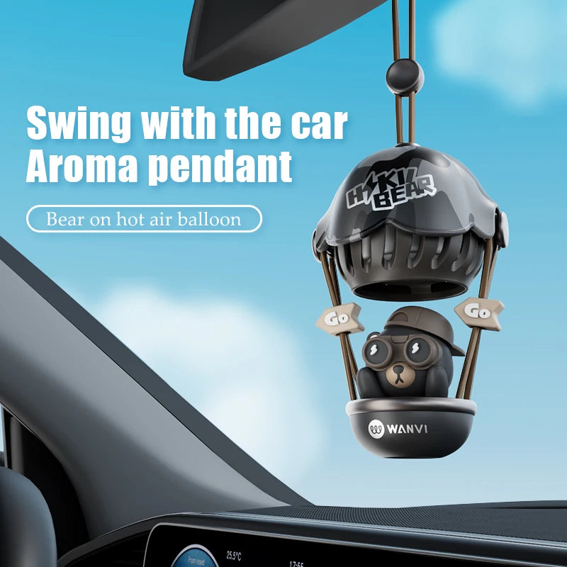 Balloon Bear car pendant hanging ornament decoration air freshener accessories fragrance perfume diffuser rearview mirror hanger
