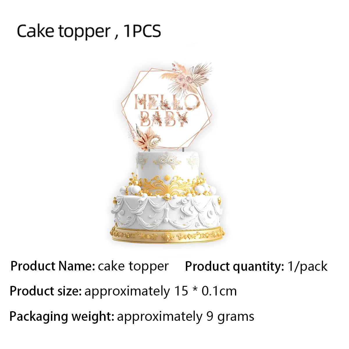 Birthday Baby Cake Topper Happy Birthday Banner Decor First Party Tablecloth Baby Shower One 1st 2nd 3rd Birthday Party Supplies