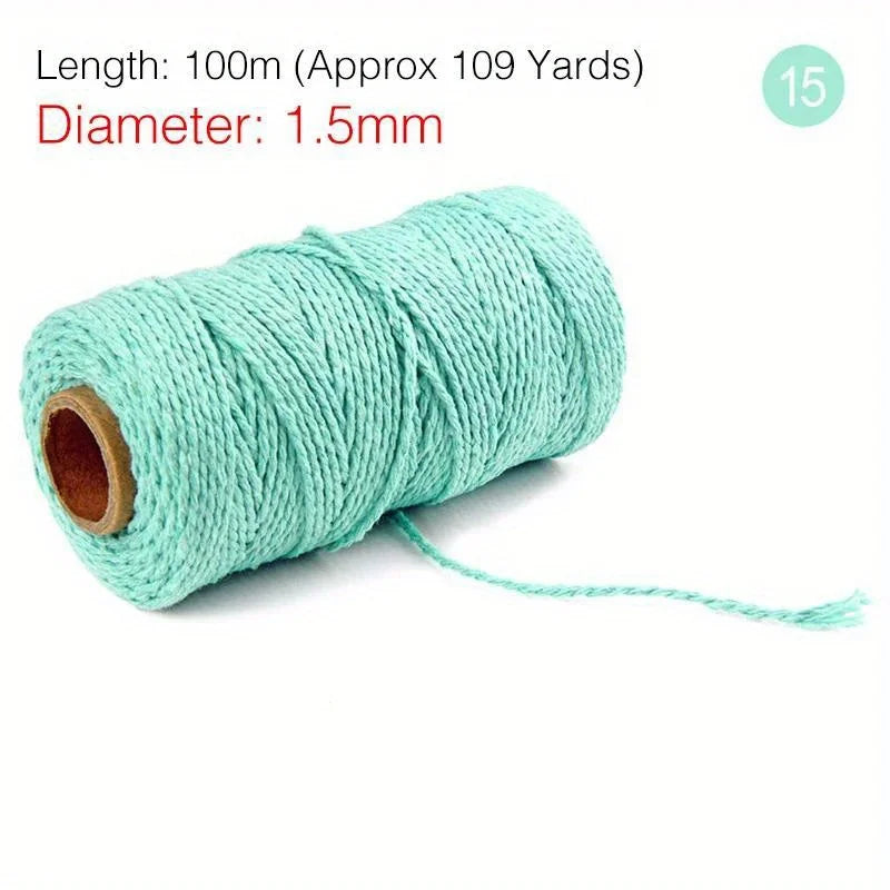 Cotton Twine Natural Jute Twine Packing Twines BakersTwine for Holiday Gift Wrapping Butchers Baking Arts and Crafts Gardening