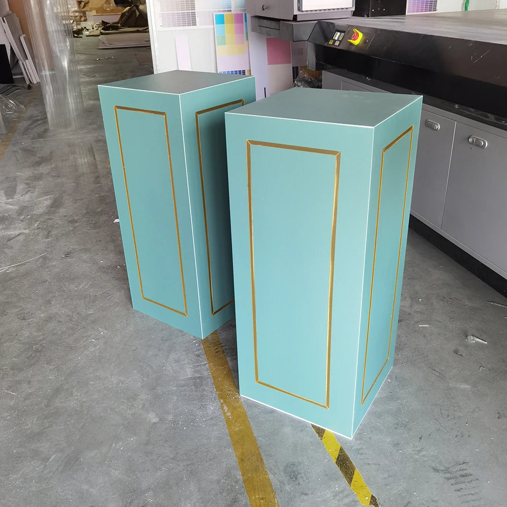 Wedding Event Decoration supplies Window plinth props round cylinder pedestal stand Cake Cylindrical Dessert Table And Cover