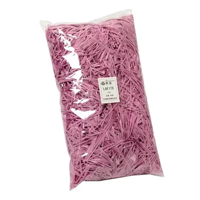 20g/50g Glitter Raffia Paper Shreds – Decorative Filler for Gift Packing, Baskets & Christmas Hampers