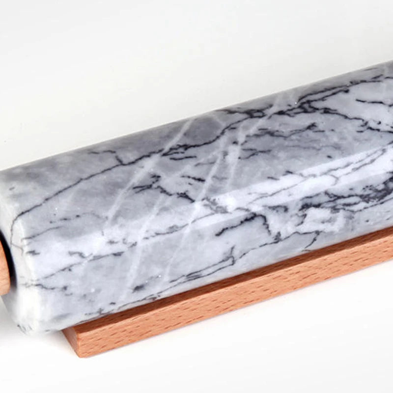 Marble Rolling Pin White 45cm Large Kitchen Cake Tool Baking Biscuit Rolling Pin Dough Roller Home Kitchen Supplies Accessories