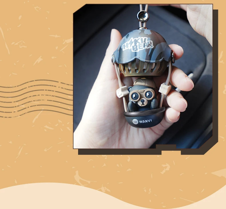 Balloon Bear car pendant hanging ornament decoration air freshener accessories fragrance perfume diffuser rearview mirror hanger