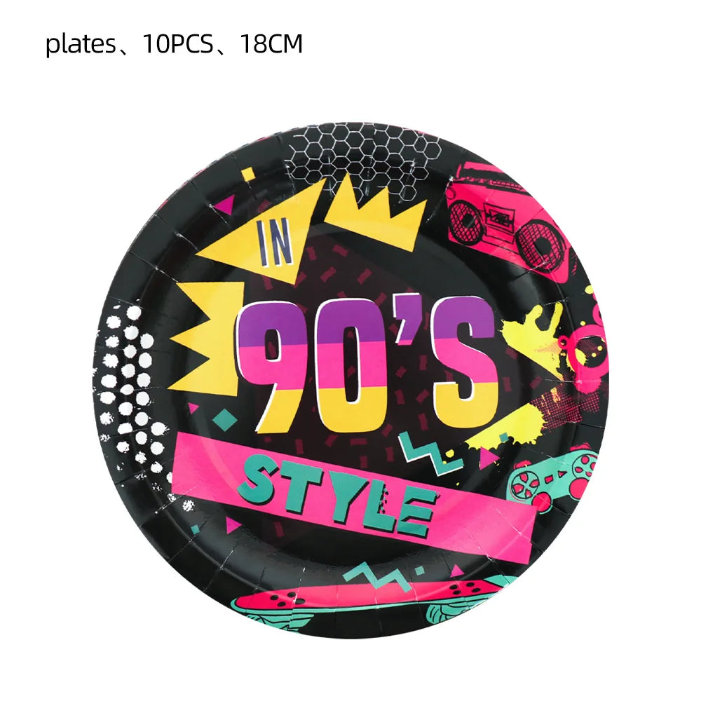 Hip Hop Music Cupcake Topper For 80‘s 90’s Party Decorations Hip Hop Dessert Decor Adult Birthday Party Supplies Tableware