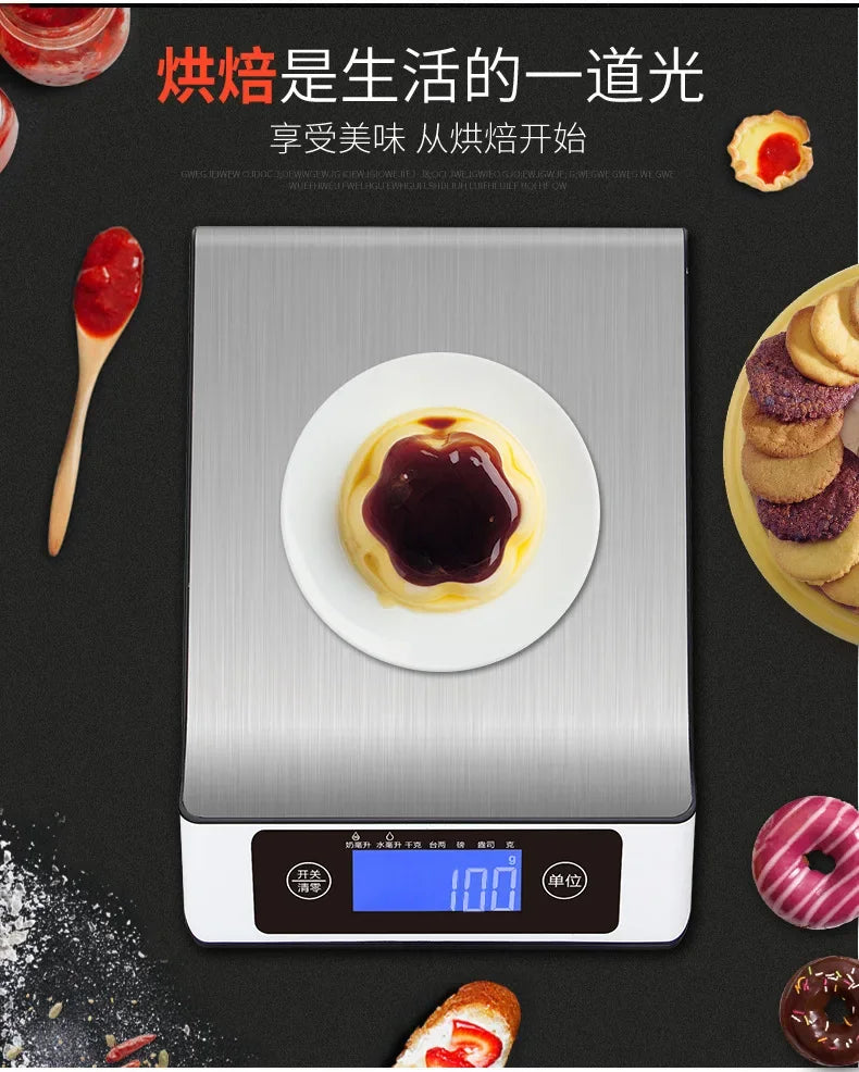 Digital Cooking Scale Multi-Function LCD Screen Auto Off Feature for Baking Special Grade Rice Ingredients