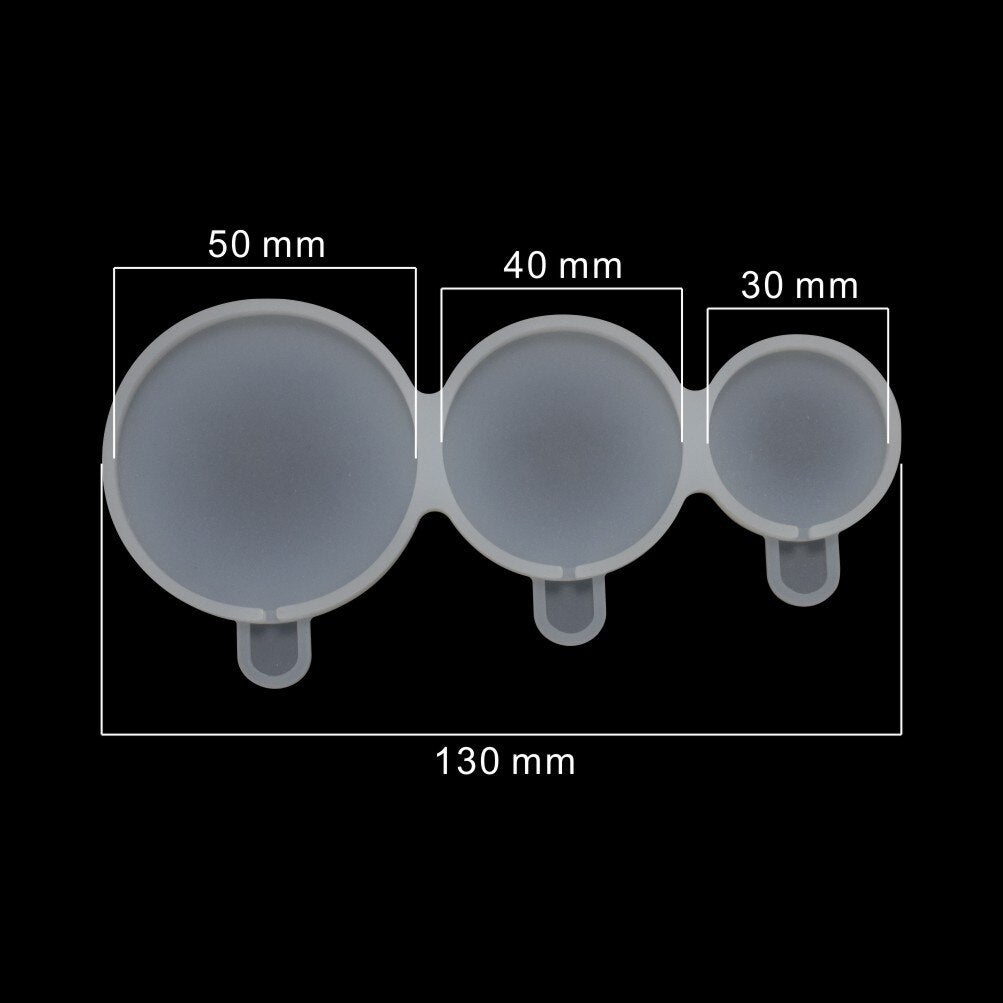 Round Love Star Silicone Mold – DIY Epoxy, Chocolate, Lollipop & Cake Decorating Mold