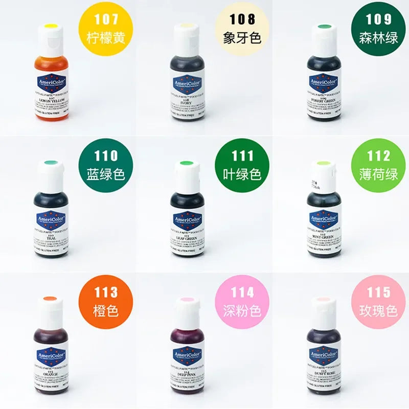 41 Colors Pigment 21g For Dessert Cake Macaroon Drinks Free Shipping bakery tools baking mold