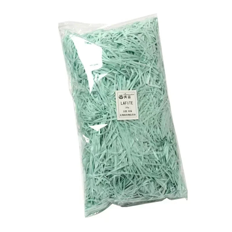 20g/50g Glitter Raffia Paper Shreds – Decorative Filler for Gift Packing, Baskets & Christmas Hampers