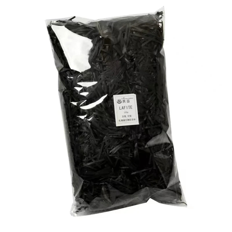 20g/50g Glitter Raffia Paper Shreds – Decorative Filler for Gift Packing, Baskets & Christmas Hampers