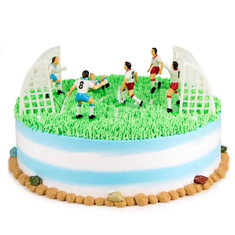 9Pcs/Set Soccer Football Basketball Kids Cupcake Decoration Cake Topper Happy Birthday Baby Children Party Decor Party Supplies