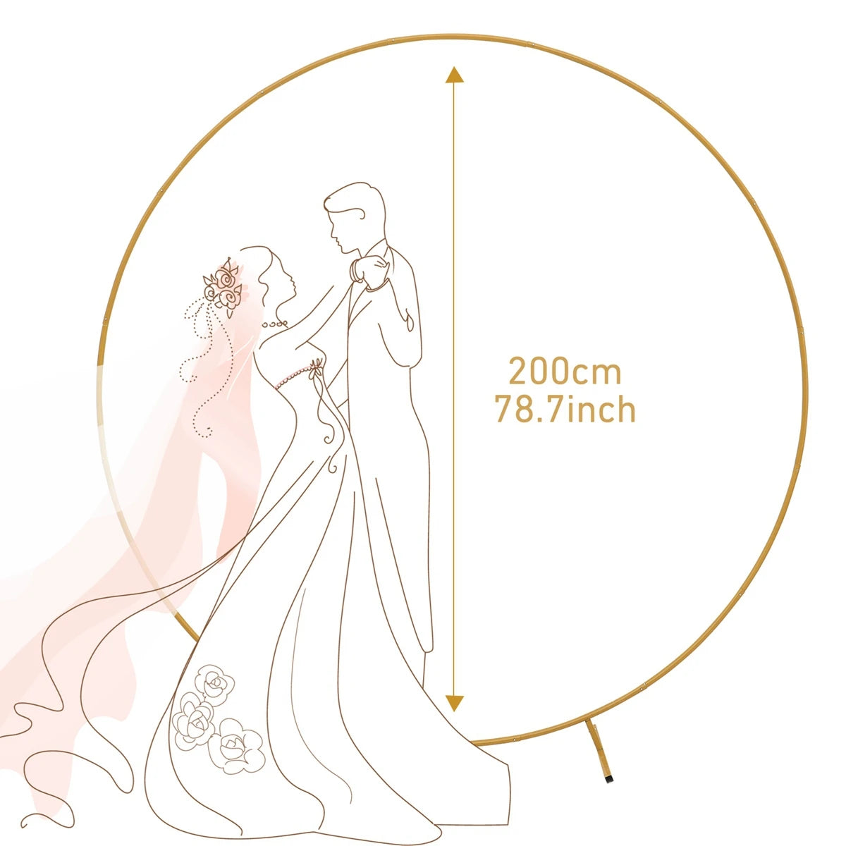 Plastic Balloon Arch Ring DIY Wreath Frame Holder Circle Ballon Stand Column Base Baby Shower Wedding Birthday Party Decor Kids