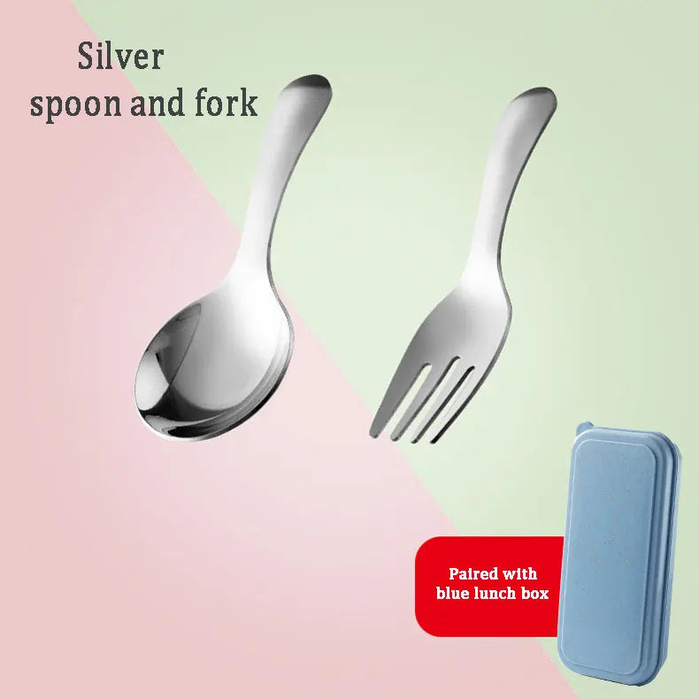 Outdoor Tourism 304 Stainless Steel Portable Tableware, CHILDREN&