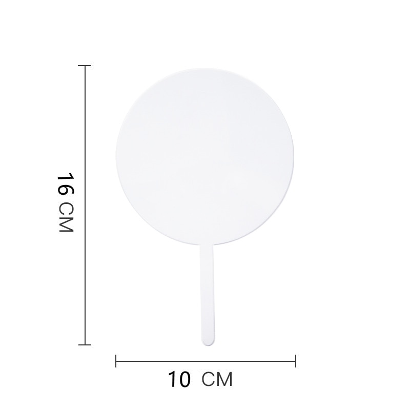 10Pcs Transparent Blank Acrylic Cake Toppers DIY Wedding Birthday Party Cupcake Insert Card Dessert Baking Cake Decorations Tool
