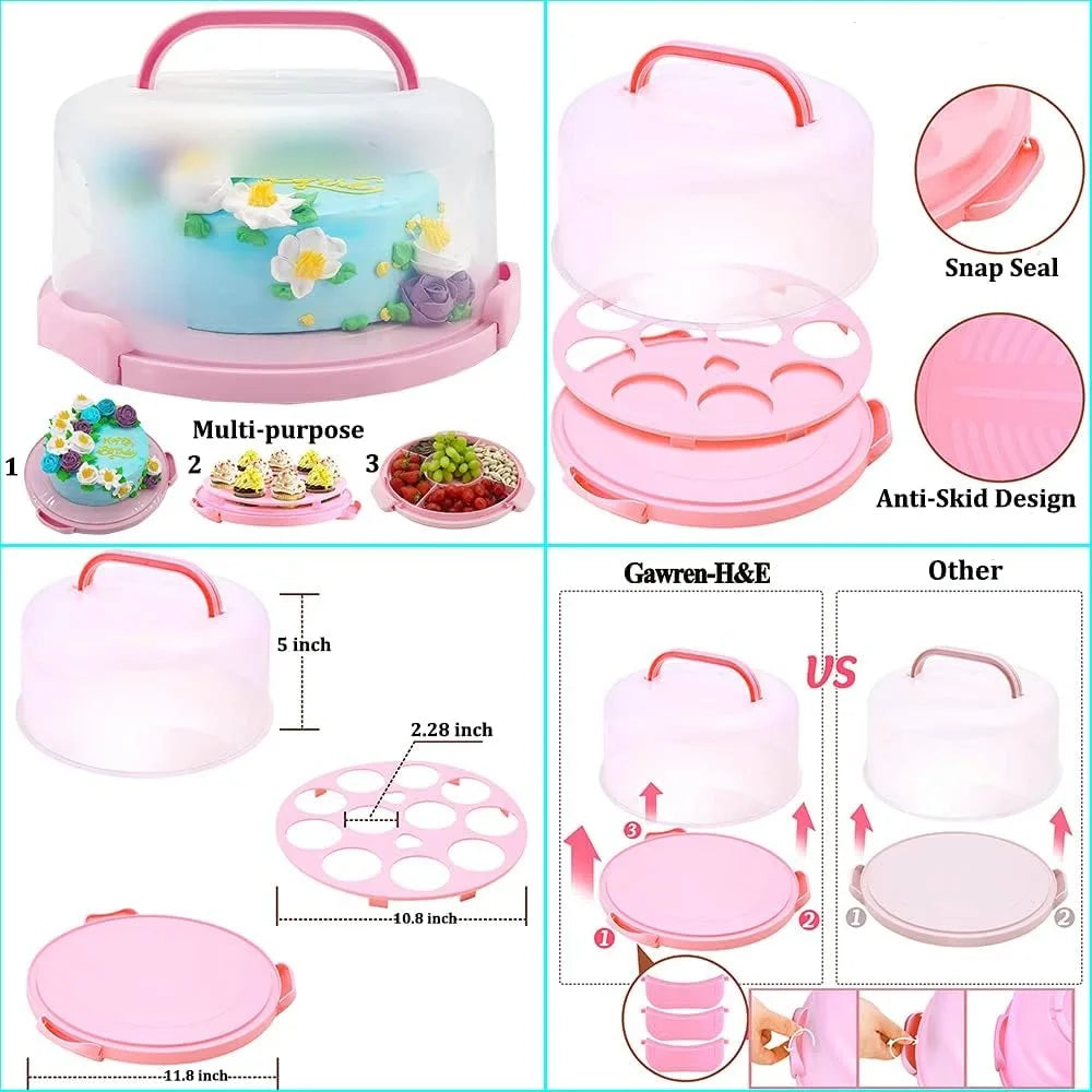 Cake Decorating Kit-520 PCS Cake Decorating Supplies Kit with Cake Carrier,Storage Case,Springform Pans Set,Bakeware
