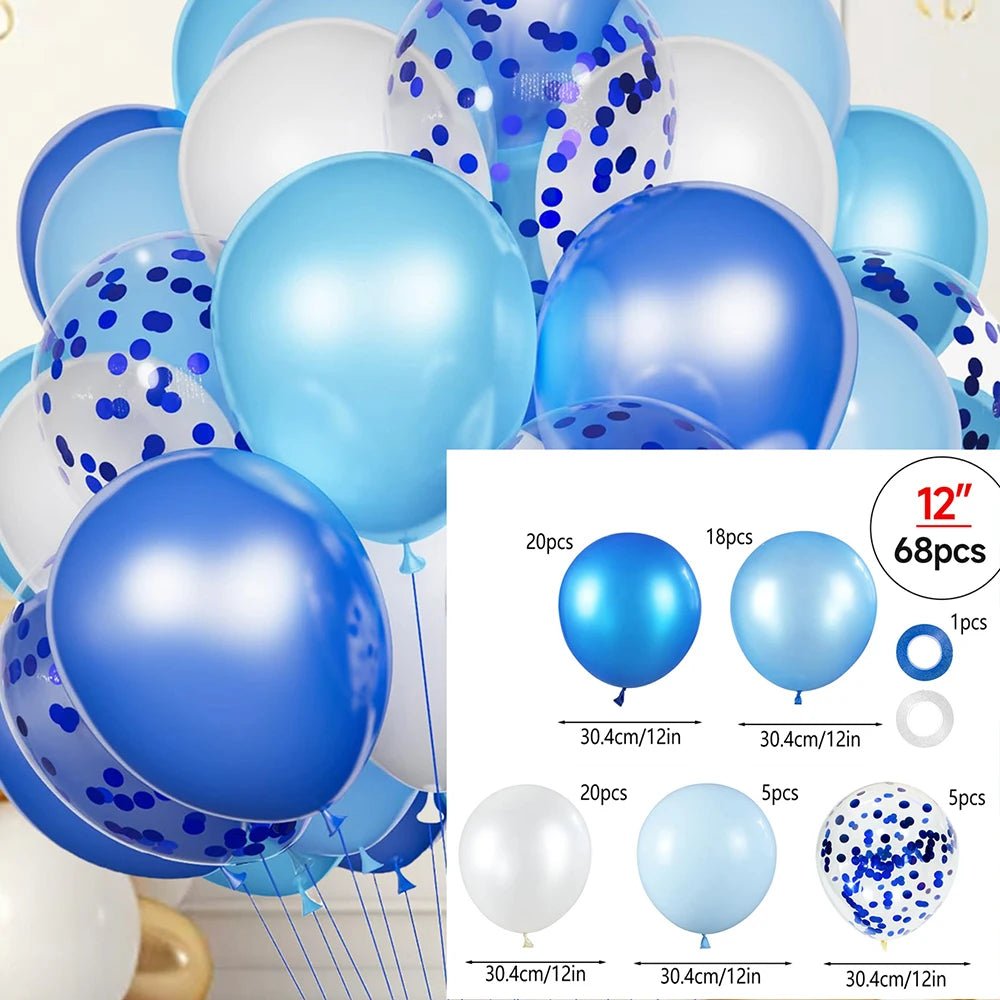 16pcs Black and Metallic Gold Balloons for Birthday Wedding Graduation Party Decorations