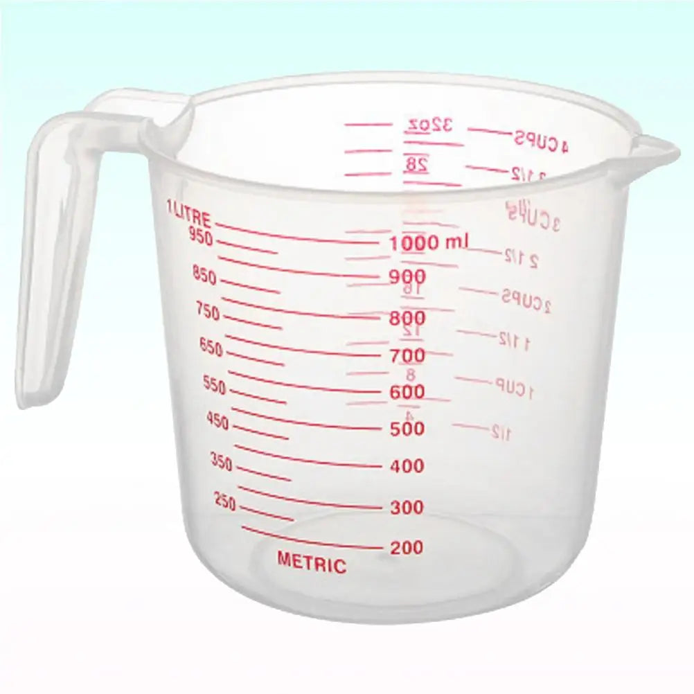3 Pcs Measuring Cups Kitchen Tools Plastic Baking Measuring Cup Liquid Container Graduations Dry Ingredients
