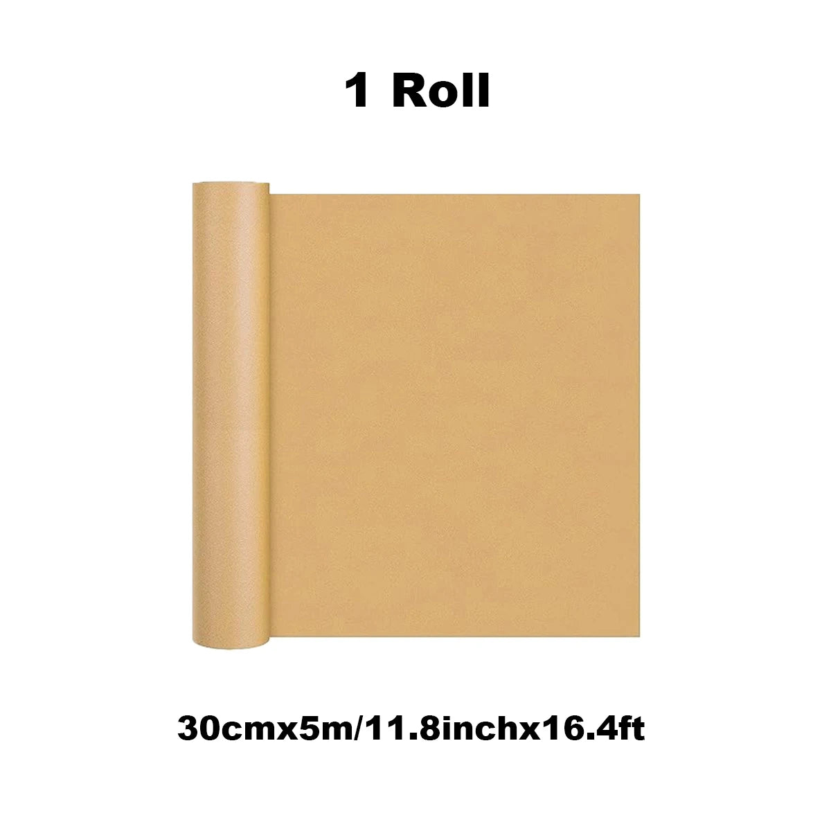 Kraft Paper Roll – Brown Wrapping Paper for Gifts, Crafts, Shipping & Floor Covering (100% Recycled)