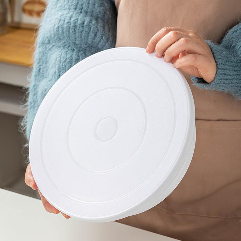 Plastic Cake Decoration Table Anti-skid Cake Stand Nontoxic Cake Display Decoration Turntable Lightweight for Baking Supplies