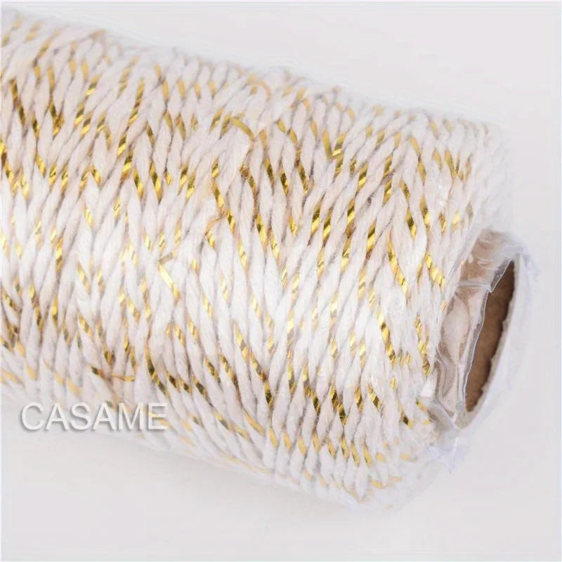 Cotton Twine Natural Jute Twine Packing Twines BakersTwine for Holiday Gift Wrapping Butchers Baking Arts and Crafts Gardening