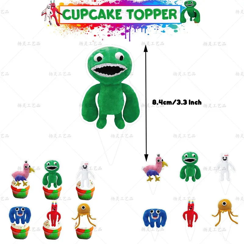 Cartoon Garten of banban Theme DIY Balloons Party Supplies Birthday Banner Latex Balloon Decoration Cake Supplies Kid Toys gift