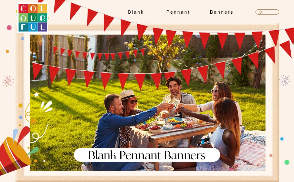 33 Ft Banners Flags String Triangle Bunting Pennant Garland for Grand Graduation Birthday Party Festival Celebration (Orange)