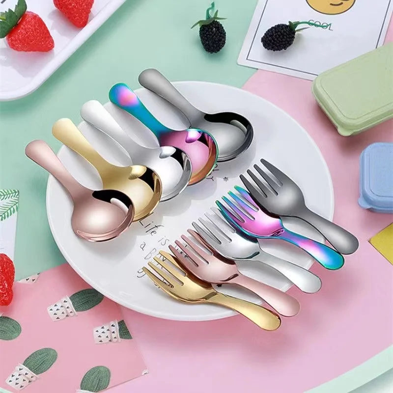 Outdoor Tourism 304 Stainless Steel Portable Tableware, CHILDREN&
