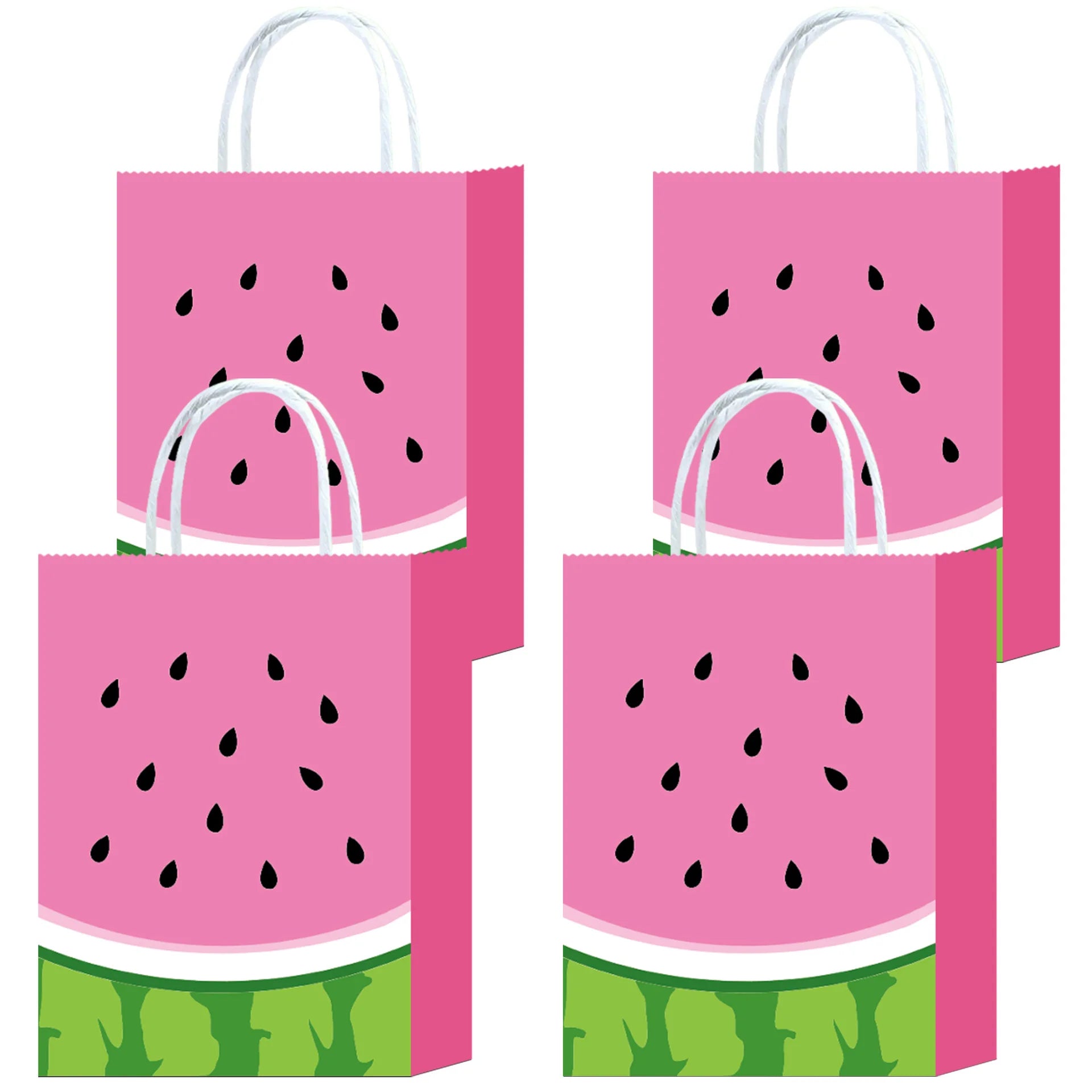 One in a Melon Cupcake Topper Baby Kids 1st Birthday Party Cake Decor Watermelon Themed Party Supplies Baby Shower Girl Birthday