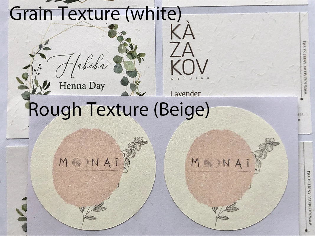 Custom Rough Texture Label Aesthetic Adhesive Stickers Personalized Logo Text Coffee Cake Baking Gift Packaging Product Sealing