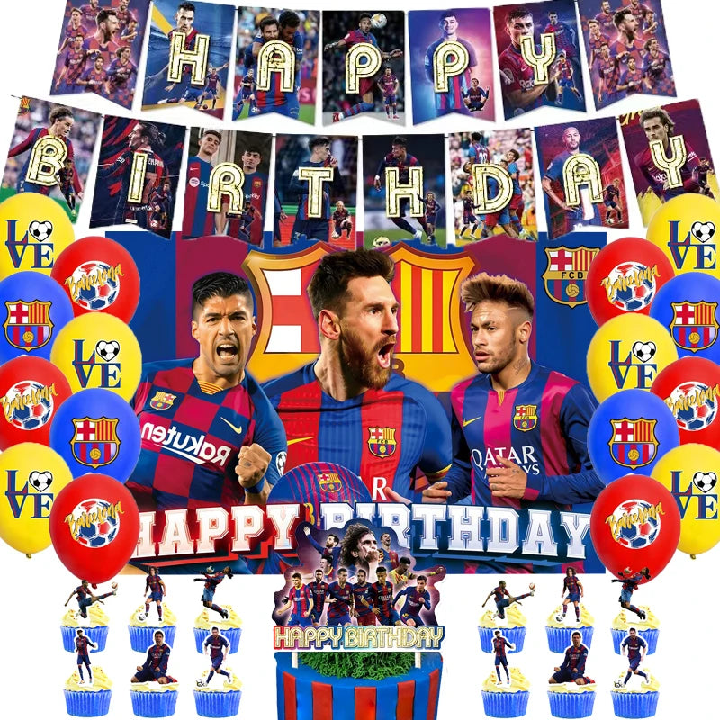 Football Birthday Party Decoration Football Balloon Banner Backdrop Cake Supplies Soccer Star Banner Baby Shower