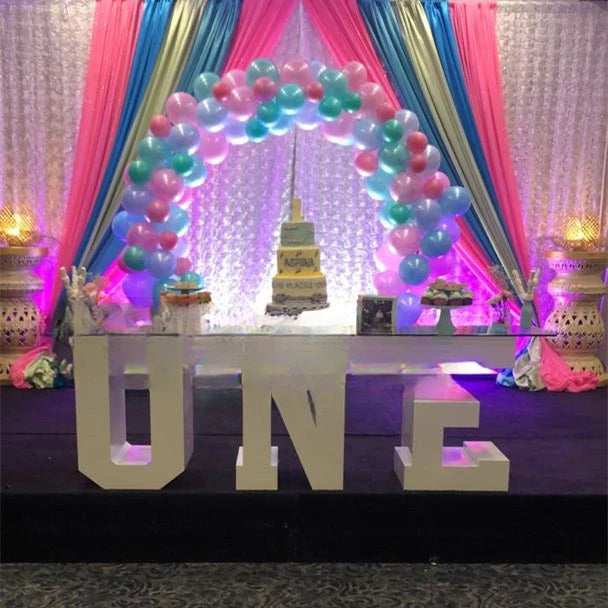 baby shower cake table ONE letter table dining tables for birthday party decorations / supplies