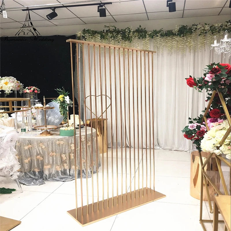 Luxury Iron Screen Wedding Backdrops Party Supplies Background Decoration Frame Ornaments Cake Pillar Flower Plinth Metal Board