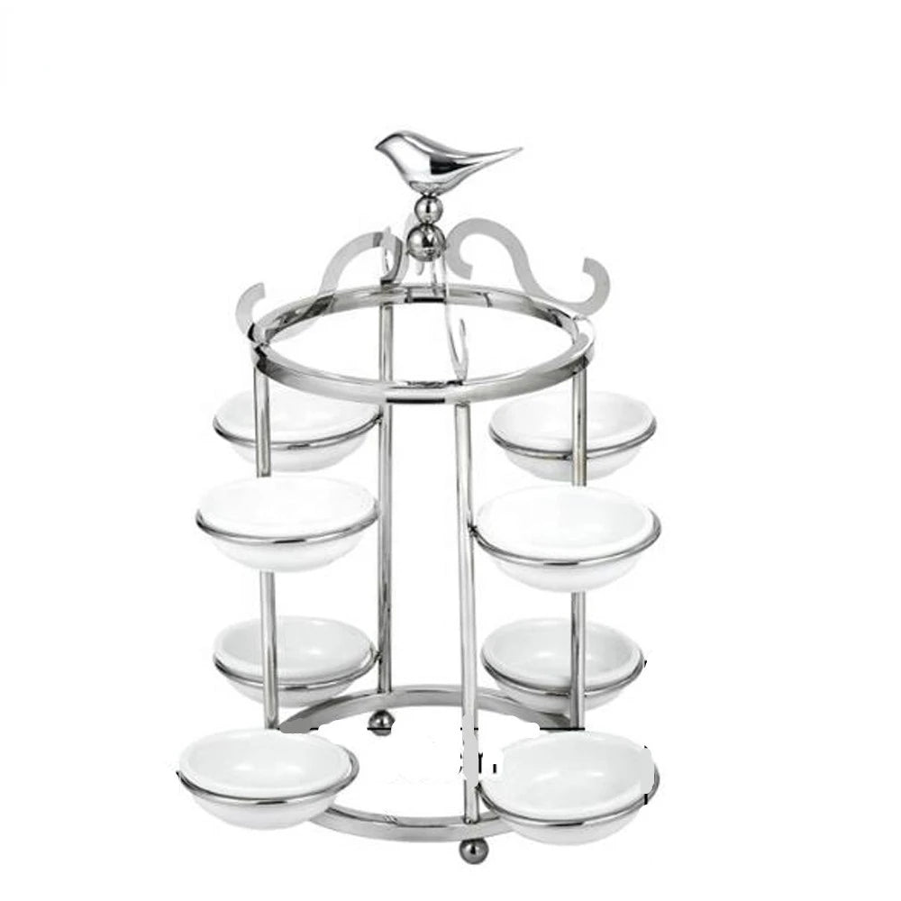 restaurant supplies ceramic buffet server cake decoration accessories food display stands for wedding