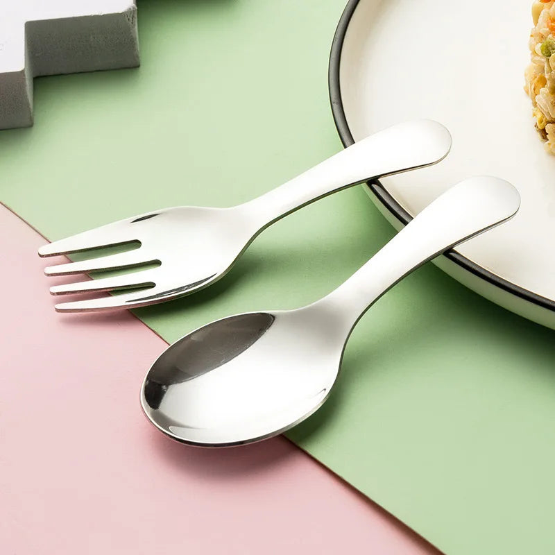 Outdoor Tourism 304 Stainless Steel Portable Tableware, CHILDREN&