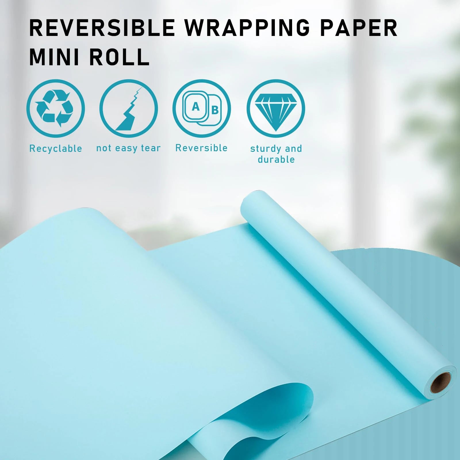 Kraft Paper Roll – Brown Wrapping Paper for Gifts, Crafts, Shipping & Floor Covering (100% Recycled)