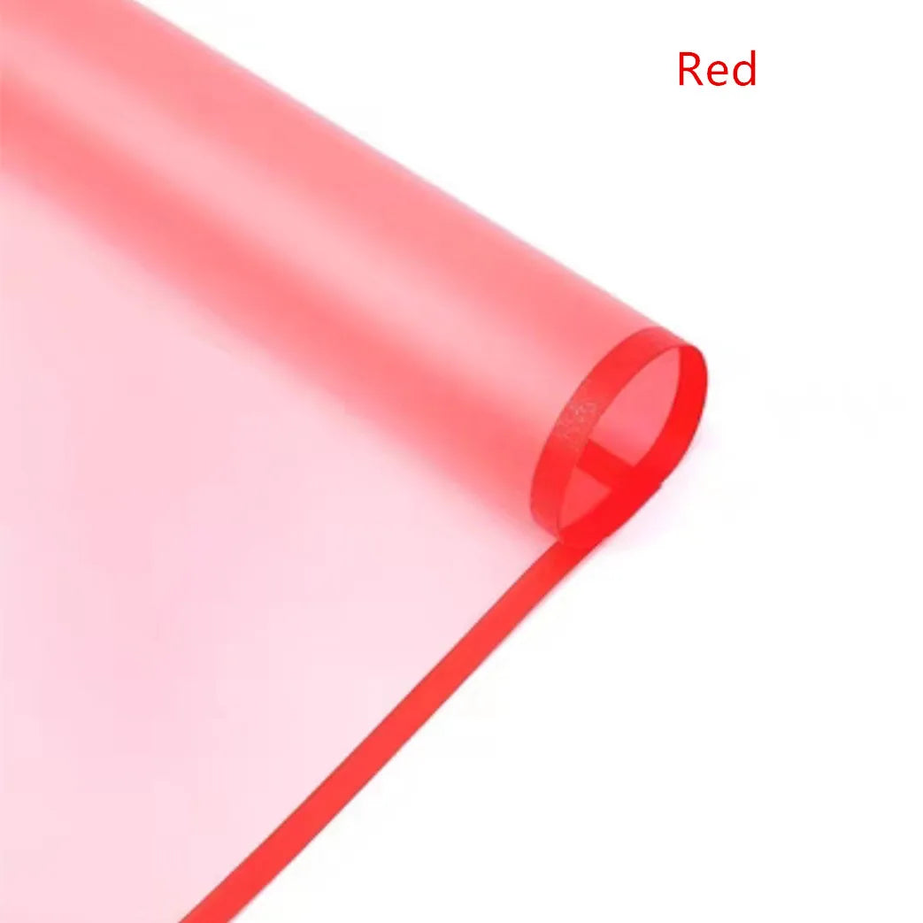 5sheets Half Transparent Flower Wrapping Paper Korean Style Gift Grinding Edge Rose Packing Florist Bouquet Wrapping Material