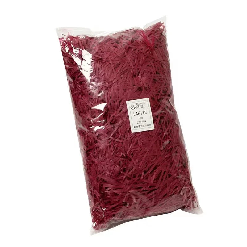 20g/50g Glitter Raffia Paper Shreds – Decorative Filler for Gift Packing, Baskets & Christmas Hampers
