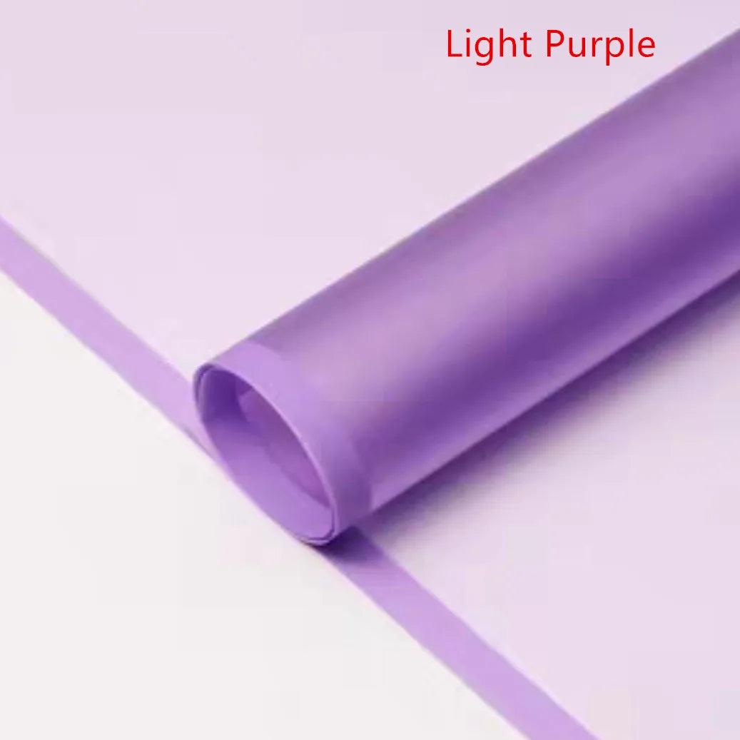 5sheets Half Transparent Flower Wrapping Paper Korean Style Gift Grinding Edge Rose Packing Florist Bouquet Wrapping Material