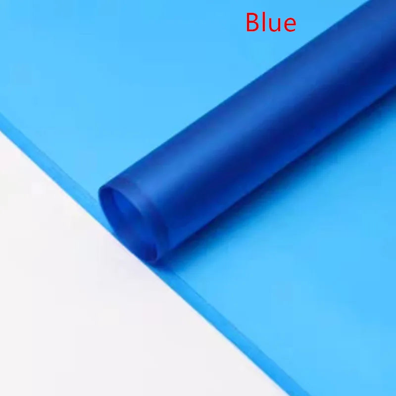 5sheets Half Transparent Flower Wrapping Paper Korean Style Gift Grinding Edge Rose Packing Florist Bouquet Wrapping Material