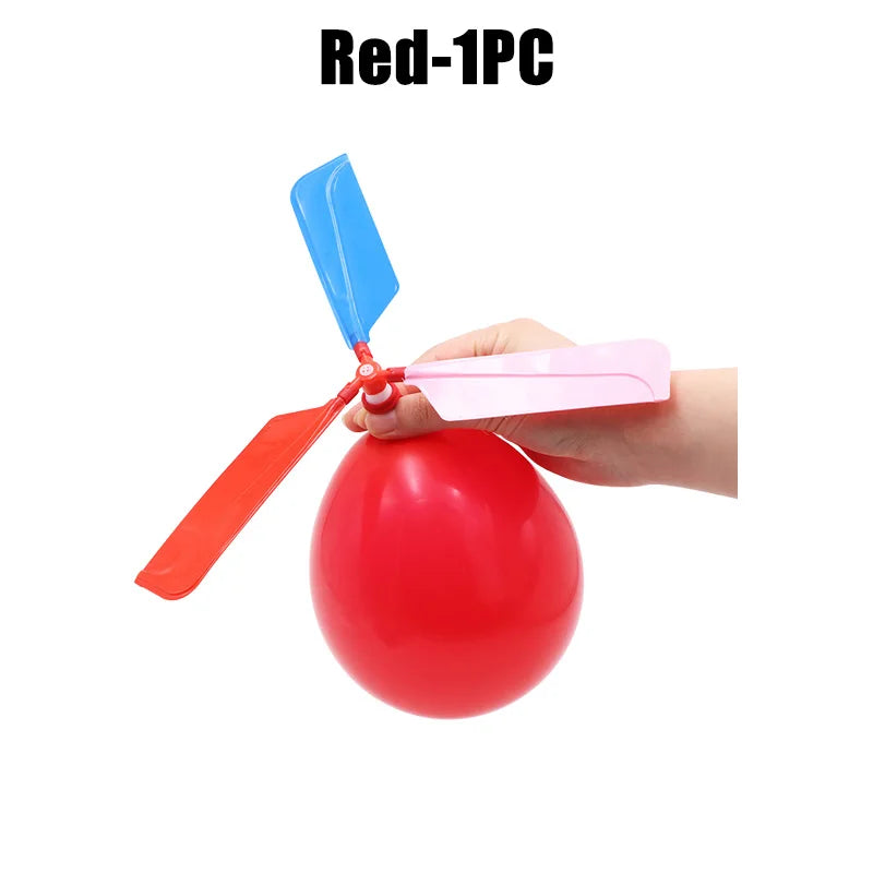 Balloon Aircraft Science and Technology Educational Toys Technology Handmade Diy Balloon Helicopter Children&