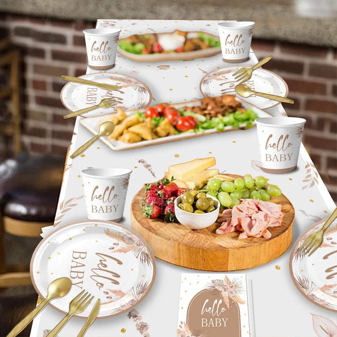 Birthday Baby Cake Topper Happy Birthday Banner Decor First Party Tablecloth Baby Shower One 1st 2nd 3rd Birthday Party Supplies