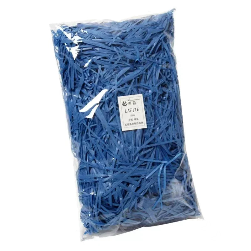 20g/50g Glitter Raffia Paper Shreds – Decorative Filler for Gift Packing, Baskets & Christmas Hampers