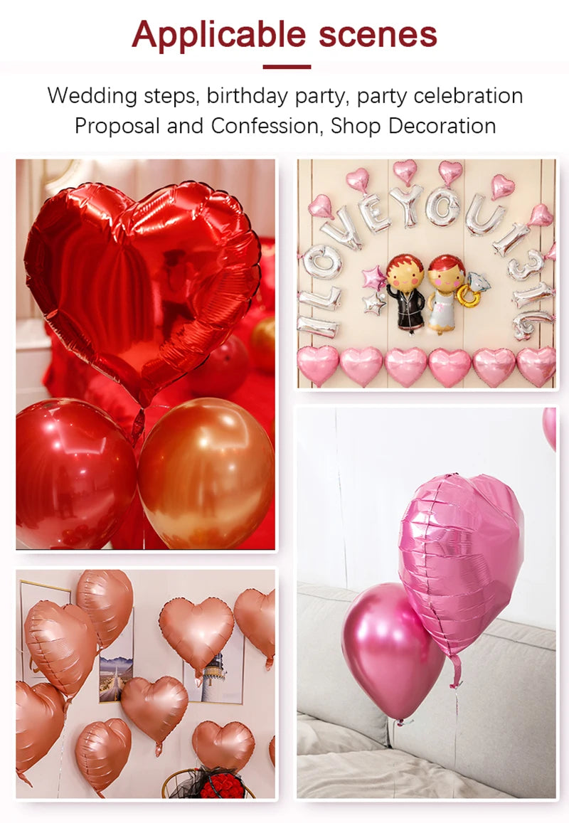10/50/100Pcs DIY Wedding Party Decoration Love Balloons Day Romantic Proposal for Home Happy Birthday Ornament Holiday Balloons